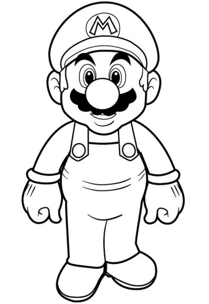 Coloriage Super Mario Gratuit
