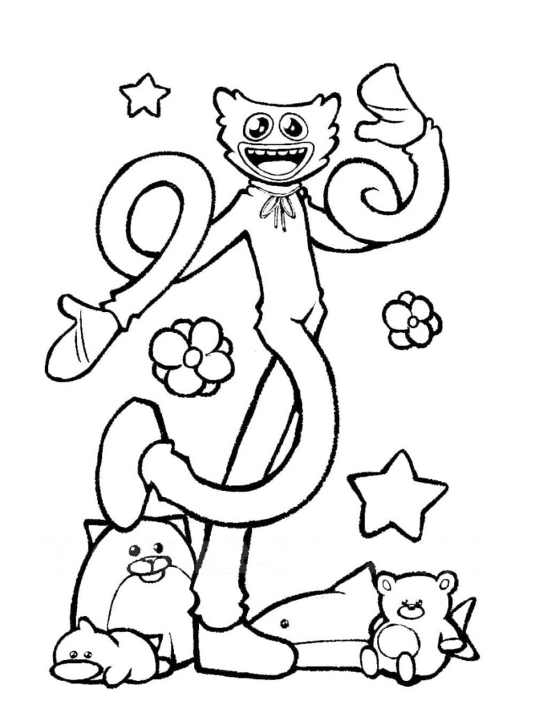 Huggy Wuggy Drôle Coloriage