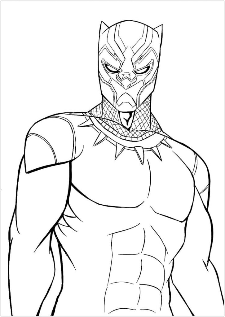 Marvel Black Panther Coloriage